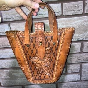 Mexican Hand-tooled leather Purse